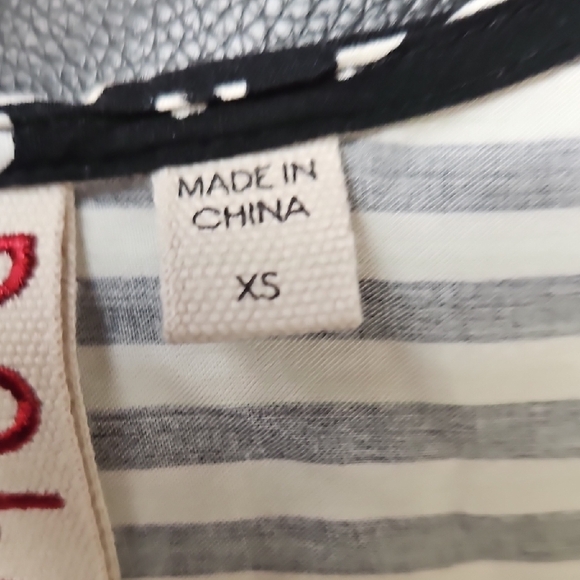 Dolan Left Coast Anthropologie Mixed Media Leopard Stripe Tank Top - Size XS - Picture 6 of 8